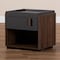 Baxton Studio Rikke Two-Tone Gray and Walnut Finished Wood 1-Drawer Nightstand 152-9147 - alternate 8